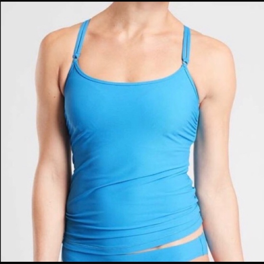 Athleta cloudbreak rib bra-sized tankini NWT 34B/C